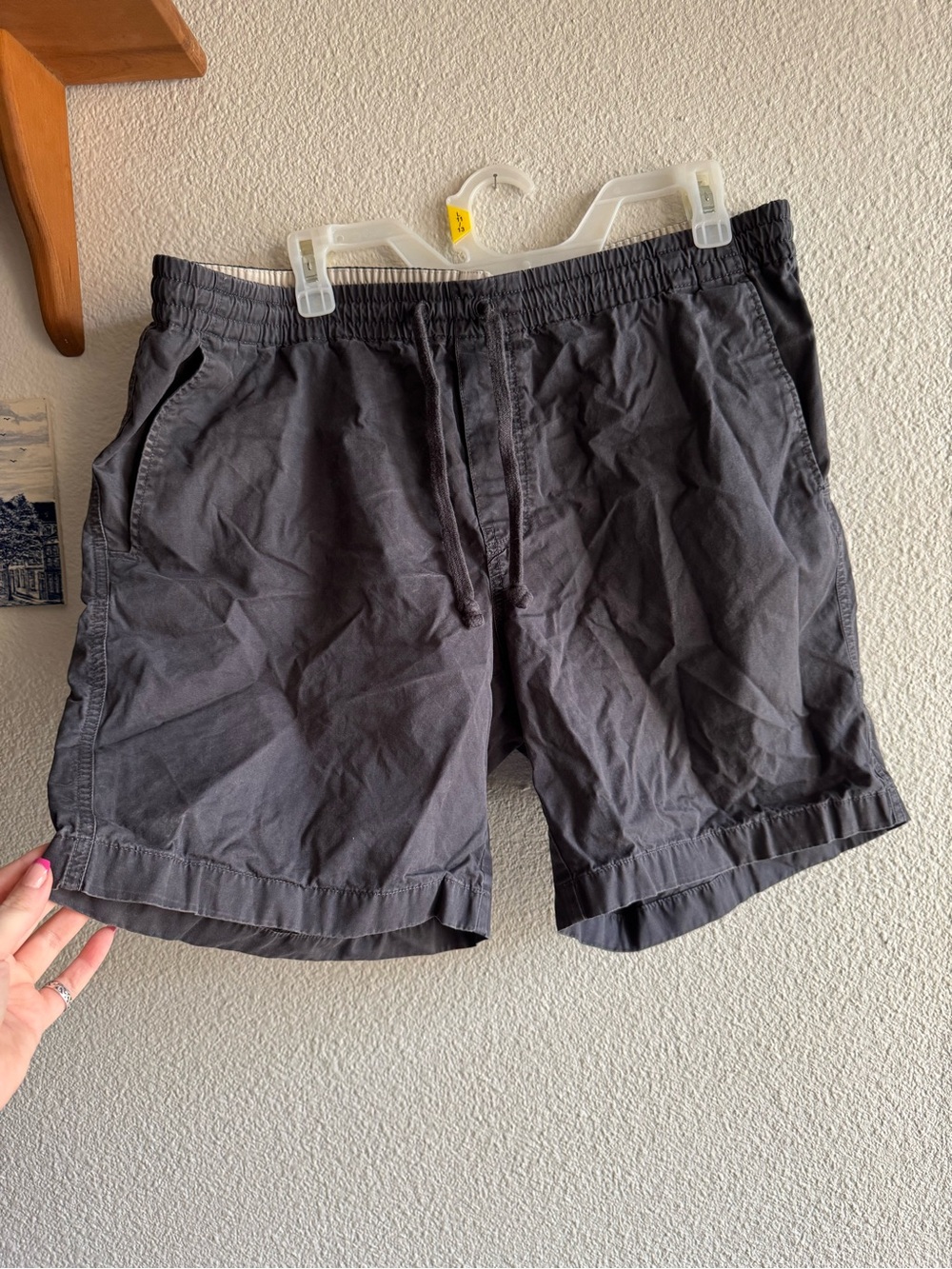 Chaps Men's Elastic Drawstring Shorts - Charcoal Gray